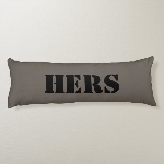 HAMbyWG - Zijn & Haar Thema Lichaamskussen (Achterkant)