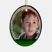 HAMbyWhiteGlove - Bicycle Rider - groen Keramisch Ornament (Rechts)