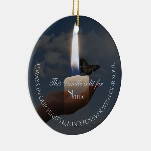 HAMbyWhiteGlove Candle Butterfly Ornament (Rechts)