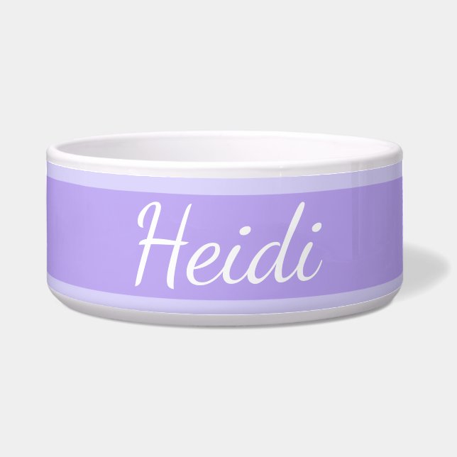 HAMbyWhiteGlove - Dog Food Bowl - Light Paars Voerbakje (Voorkant)
