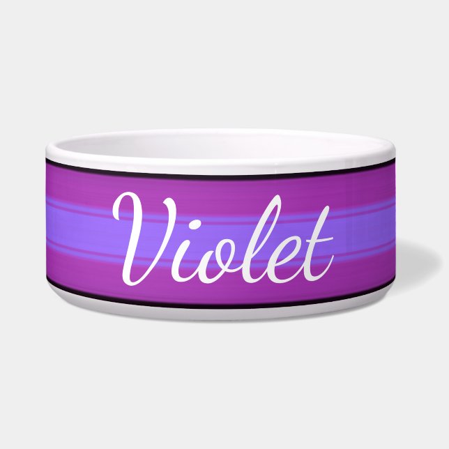 HAMbyWhiteGlove - Dog food Bowl - Violet Voerbakje (Voorkant)