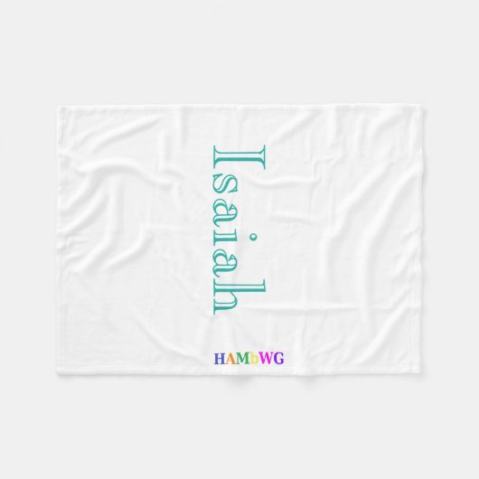HAMbyWhiteGlove - Fleece Blanket - Caslon Font (Voorkant (Horizontaal))