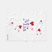 HAMbyWhiteGlove - Fleece Blanket - Harten Deken (Voorkant (Horizontaal))