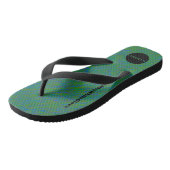 HAMbyWhiteGlove - Heren Flip-Flops - Green Mix Teenslippers (Schuin)