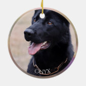 HAMbyWhiteGlove Kaars Herdenkingsornament Keramisch Ornament (Achterkant)