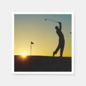 HAMbyWhiteGlove - Paper Napkin - Golfing Servetten (Voorkant)