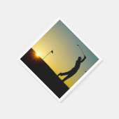 HAMbyWhiteGlove - Paper Napkin - Golfing Servetten (Hoek)