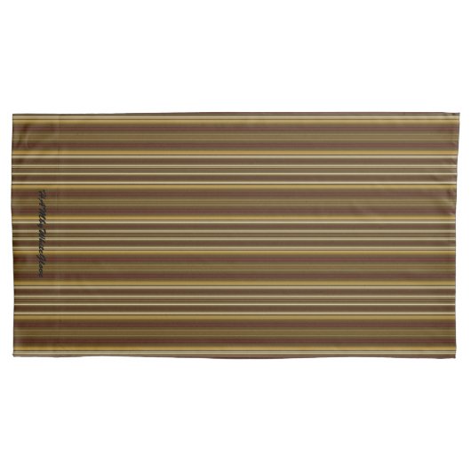 HAMbyWhiteGlove - Pillow Hoesjes - Amber Stripe Kussensloop (Voorkant-Links)