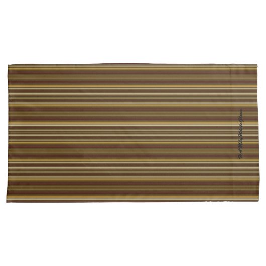 HAMbyWhiteGlove - Pillow Hoesjes - Amber Stripe Kussensloop (Voorkant-Rechts)