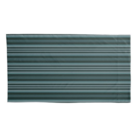 HAMbyWhiteGlove - Pillow Hoesjes - Blauwgroen Stri Kussensloop (Achterkant-Rechts)