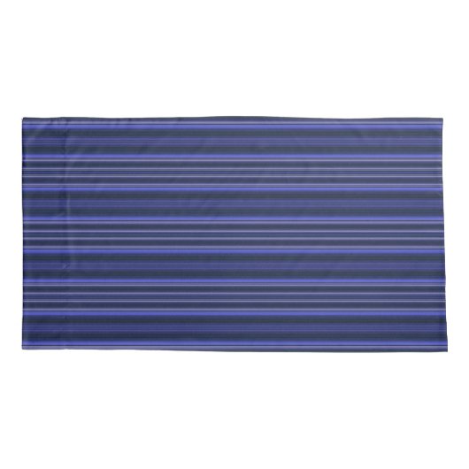 HAMbyWhiteGlove - Pillow Hoesjes - Sapphire Stripe Kussensloop (Achterkant-Links)