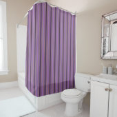 HAMbyWhiteGlove Shower Curtain - Amethyst Stripe Douchegordijn (In situ)