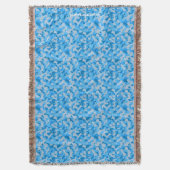 HAMbyWhiteGlove - Throw Blanket - Blue Camouflage Deken (Voorkant Verticaal)