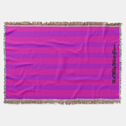 HAMbyWhiteGlove - Throw Blanket - Roze/Paars Deken (Voorkant)