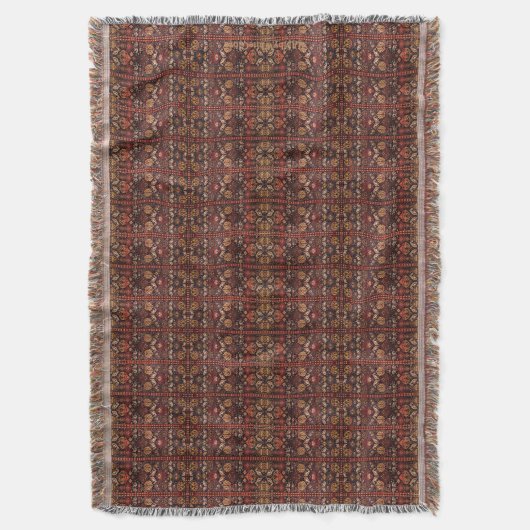 HAMbyWhiteGlove - Throw Blanket - Rusts & Browns Deken (Voorkant Verticaal)