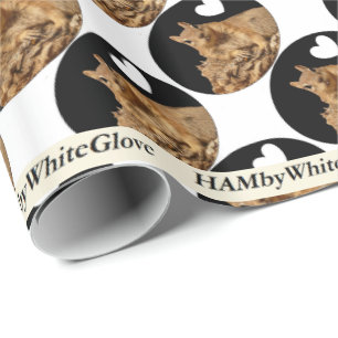HAMbyWhiteGlove Wrapping Paper - Squirrel B/W Logo Cadeaupapier