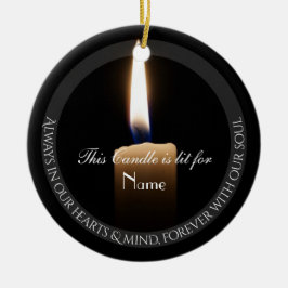 HAMbyWitteHandschoen Kaars Herdenkingsornament Keramisch Ornament