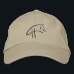 Hamell Horse logo pet<br><div class="desc">Paardenfokkerij-logo voor de pet</div>