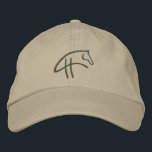 Hamell Horse logo pet<br><div class="desc">Paardenfokkerij logo voor het pet</div>