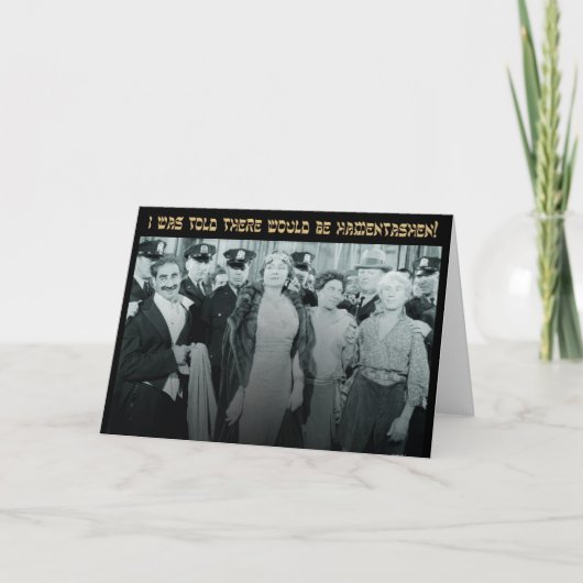 Hamentashen I was told Purim Card Kaart (Voorkant)