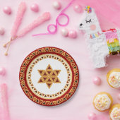 Hamentashen Star of David Paper Bord (Feest)
