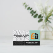 Hamer | Bouwlogo | Hardware Leverancier Visitekaartje (Staand voorkant)