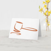 Hamer die een Rechter in de Stijl van de Tekening Kaart (Gele Bloem)