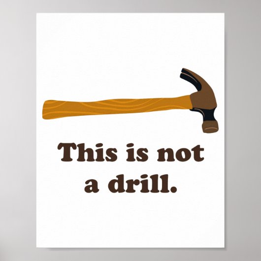 Hamer Dit Is Geen Oefening  Poster (Voorkant)