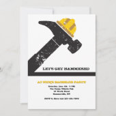 Hamer en Bouwhelm Jonggezellenfeest Kaart (Voorkant)