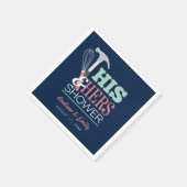 Hamer en gardeer Zijn & Haar Handige Koppel Shower Servet (Hoek)