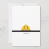 Hamer en Helm Jonggezellenfeest Kaart (Achterkant)