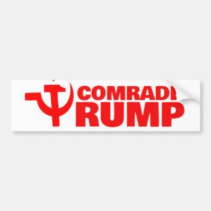 Hamer en sikkel Donald Trump Bumpersticker