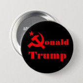 Hamer en sikkel Donald Trump Ronde Button 7,6 Cm (Voorkant /achterkant)