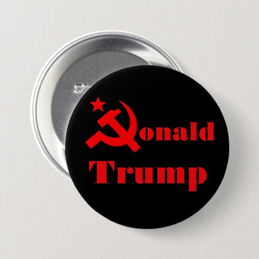 Hamer en sikkel Donald Trump Ronde Button 7,6 Cm (Voorkant /achterkant)