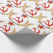 hamer en sikkel en ster cadeaupapier (Hoek)