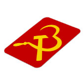 Hamer en Sikkel, Hart, Liefde, Communisme Magneet (Linkerzijde)