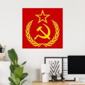 Hamer en Sikkel, USSR, CCCP, Communisme Poster (Thuiskantoor)