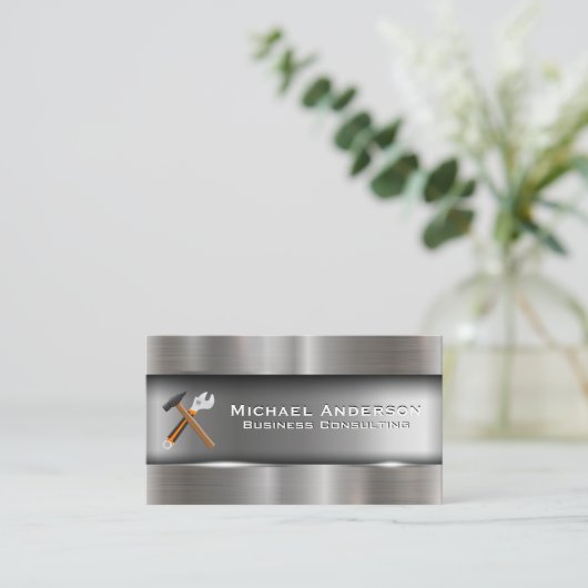 Hamer en Sleutel | Bouw Visitekaartje (Staand voorkant)