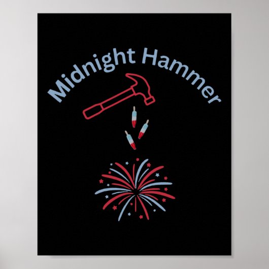 Hamer En Vuurwerk Operatie Middernacht Hamer Tru Poster (Voorkant)
