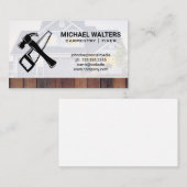 Hamer en zaag | Huis en Hout Visitekaartje (Voorkant / Achterkant)