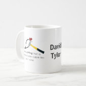 Hamer en zap-strap koffiemok (Voorkant links)