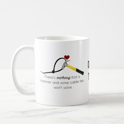 Hamer en zap-strap koffiemok (Links)