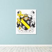Hamer Family Crest Canvas Afdruk (Insitu (Houten vloer))