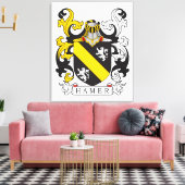 Hamer Family Crest Canvas Afdruk (Insitu (Woonkamer))