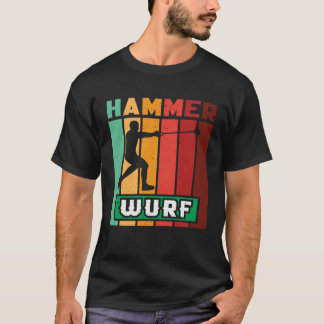 Hamer gooien atletiek hamer gooier sport t-shirt
