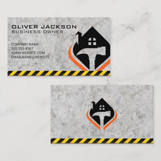 Hamer Home Logo | Bouw Visitekaartje (Voorkant / Achterkant)