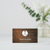 Hamer Houten Carpenter Bouw Visitekaartje (Staand voorkant)