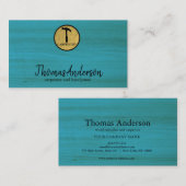 Hamer Houten Carpenter Bouw Visitekaartje (Voorkant / Achterkant)