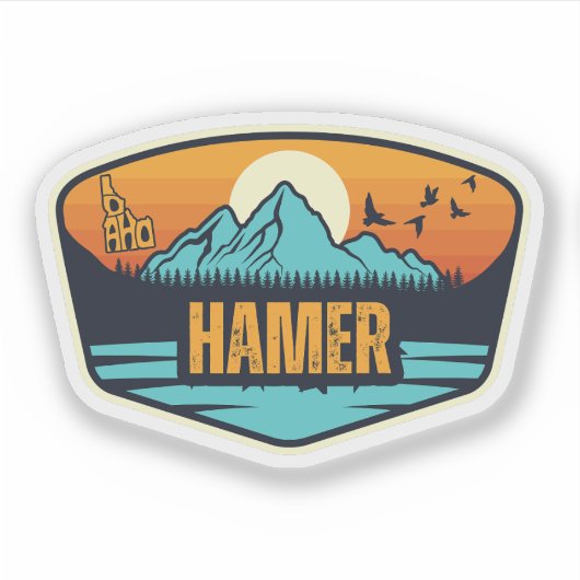 Hamer, Idaho Sticker (Voorkant)