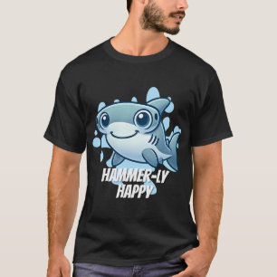 Hamer-ly blijte hamerhaai t-shirt
